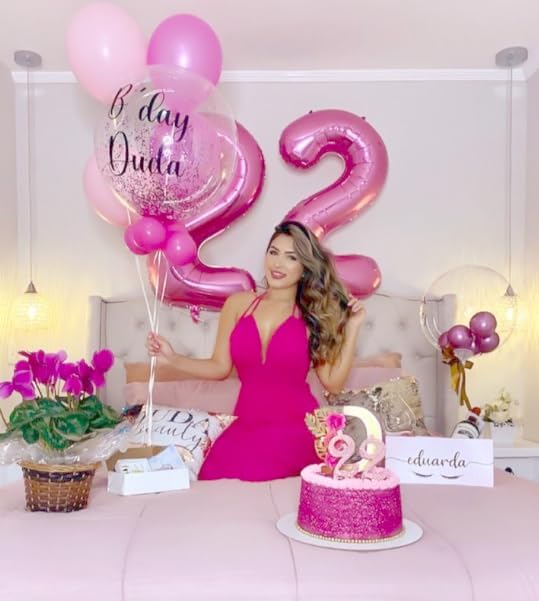 Big Pink 2 Number Balloon 40 Inch Birthday Decoration, Number 2 Helium Balloon - Image 4