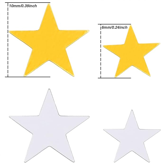 Hestya 60g Star Confetti Glitter Table Confetti Metallic Foil Stars - Image 5