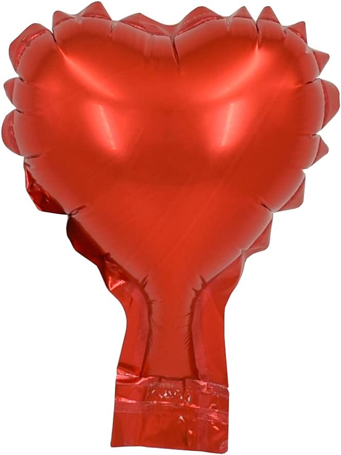 BEISHIDA 50pcs 5inch Red Heart Foil Mylar Balloons by Beishida