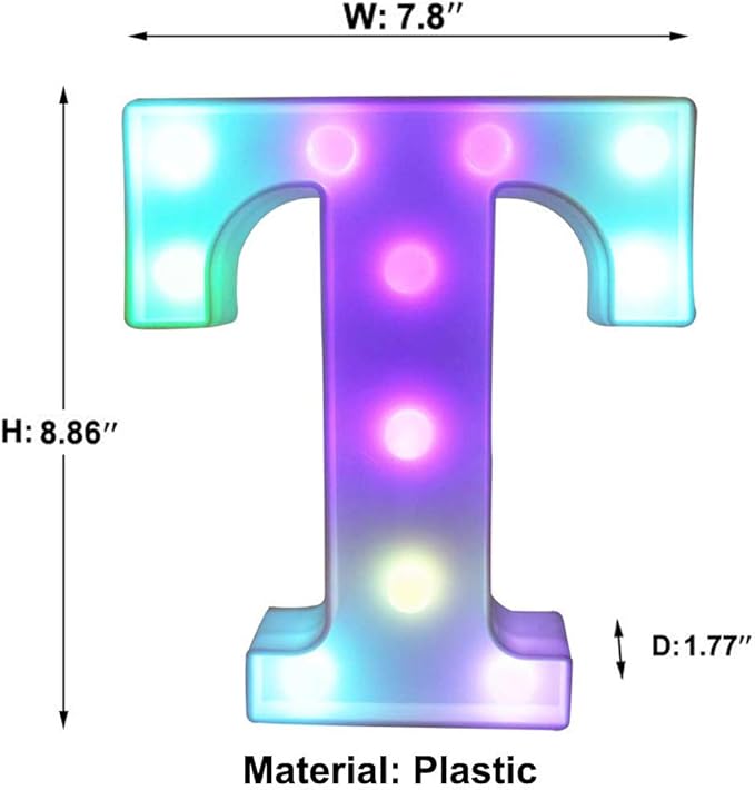 Pooqla Colorful LED Marquee Letter Lights - Image 5