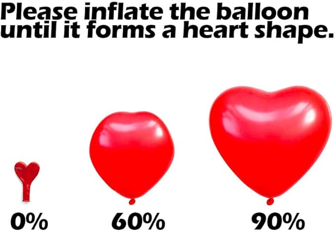 AFTERLOON® Biodegradable Balloons 100 pcs Pastel Baby Pink 10 Inch Heart Shaped - Image 6