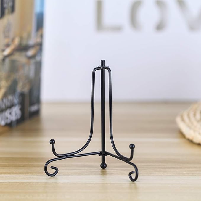 Iron Display Stand, Displays Picture Frames, Decorative Plates, Tablets and Art - Image 3