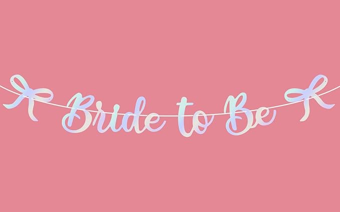 Bride to Be Banner, Iridescent Bride to Be by Dagelar