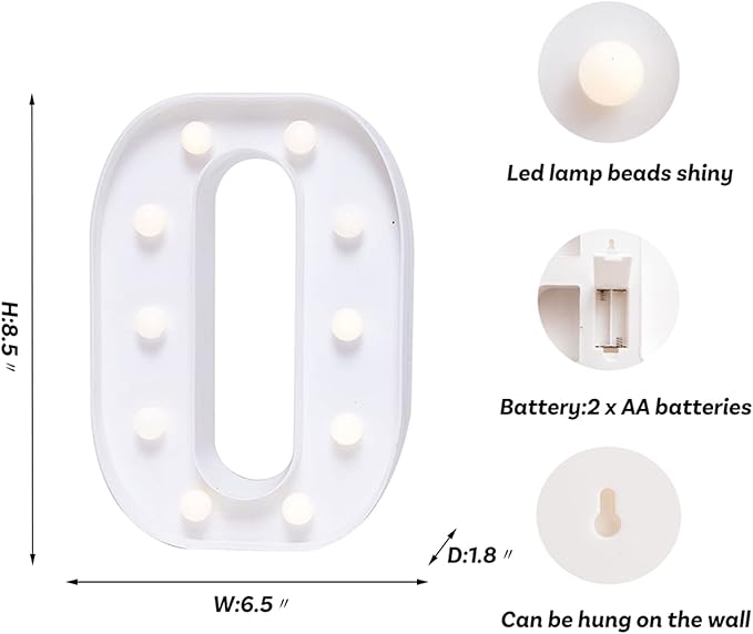 Foaky LED Letter Lights Sign Marquee Light Up Letters Sign - Image 3
