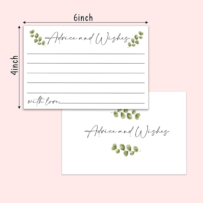 Advice and Wishes Cards, Double-sided Blank Cards Suitable - Image 2