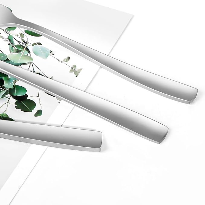 Cake Knife and Server Set with 6 Cake Forks Heavy Duty Thickened 18/0 Stainless - Image 4