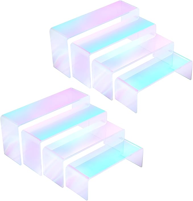 Iridescent Acrylic Display Risers by Jolboldy