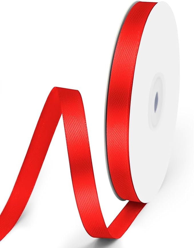 3/8" x 50 Yards Satin Ribbon by Quhora