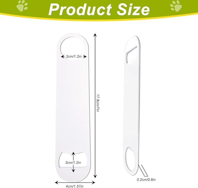 25 Pcs Sublimation Bottle Opener Personalized Blanks Flat Beer Bottle Opener - Image 2