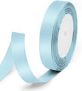 5/8" x 25 Yards Satin Ribbon, Light Blue Silk Ribbon Ideal by Quhora