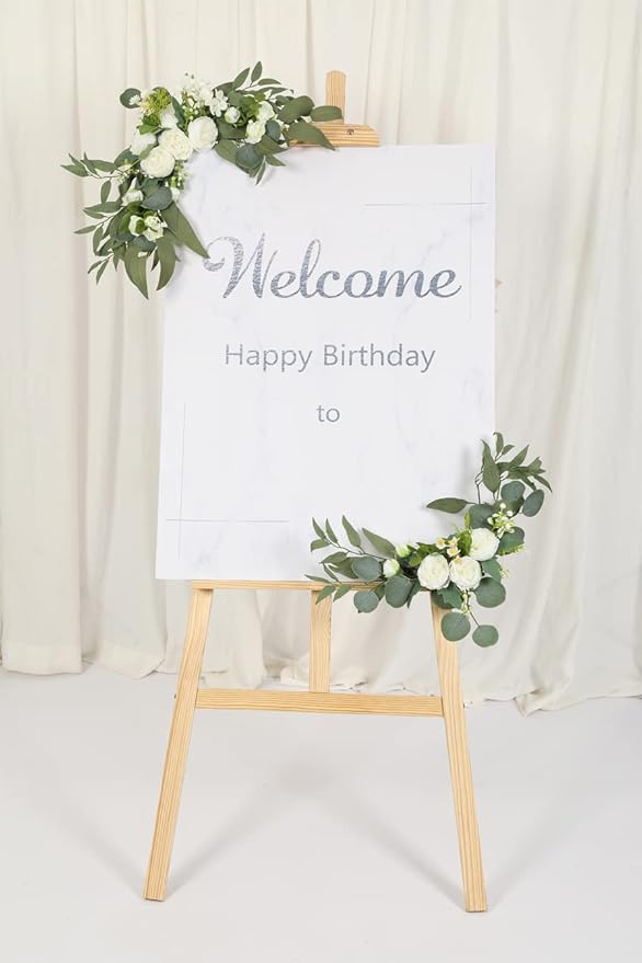H&W 2pcs Artificial Wedding Arch Flowers - Image 4