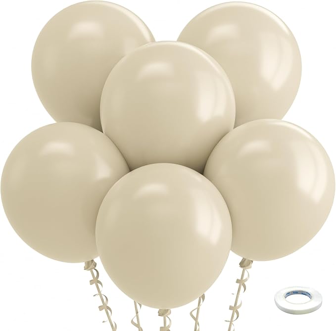 Bezente White Sand Balloons 18 Inch by Bezente