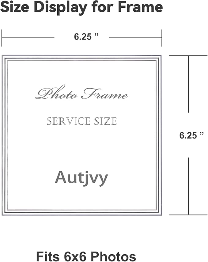 6x6 Picture Frame Set of 2, Display - Image 2