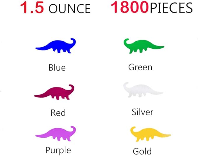 Dinosaur Confetti Metallic Foil Scatter - Image 2