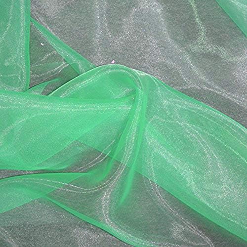 VDS Mint Organza Fabric, 40 Yards Continuous, 45” Wide, Wedding Party by VDS