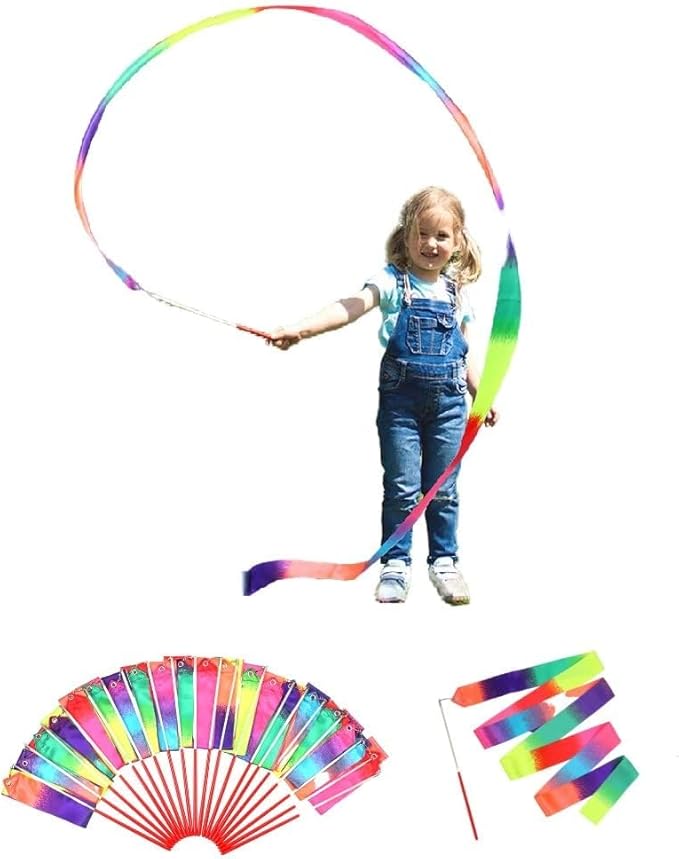 20 Pack Ribbon Dancing Wands Party Favors by QualityPartyFavors