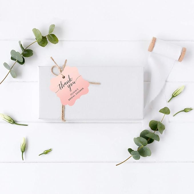 Andaz Press Personalized Blush Pink Rose Elegant Party Collection, Fancy Frame - Image 3