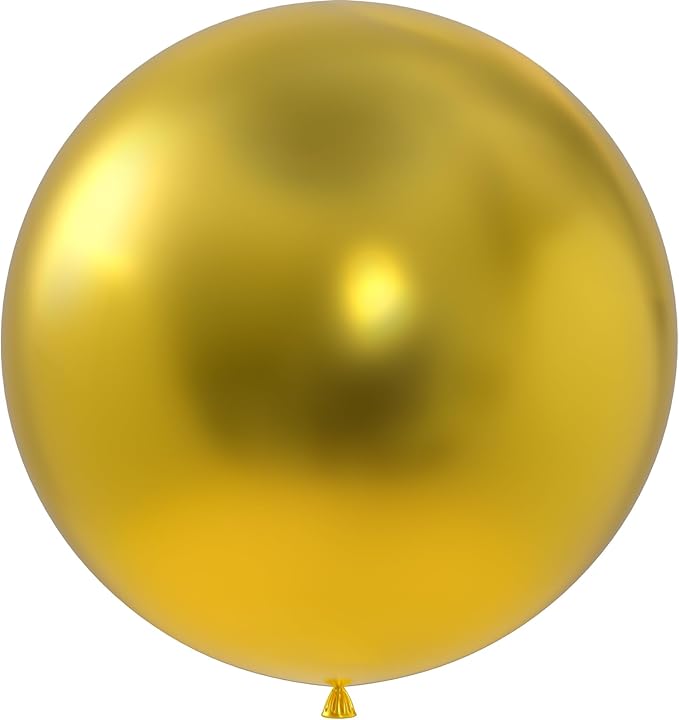 36 inch Metallic Gold Giant Balloons, balloons garland or arch as wedding by BAIBAOXIANG