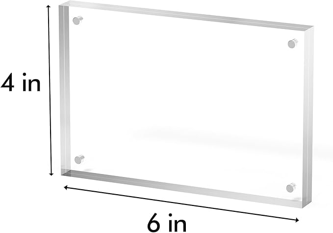 4x6 Acrylic Picture Frame 5 Pack, Desktop Display Decor Gift - Image 3