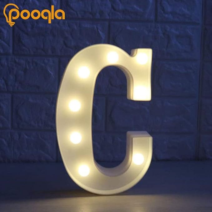 Pooqla LED Marquee Letter Lights Sign, Light Up Alphabet Letter - Image 4