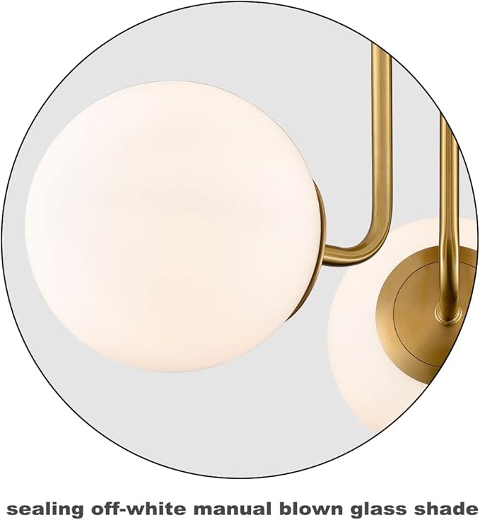 Modern Brass Gold 3-Light Ceiling Light - Image 5