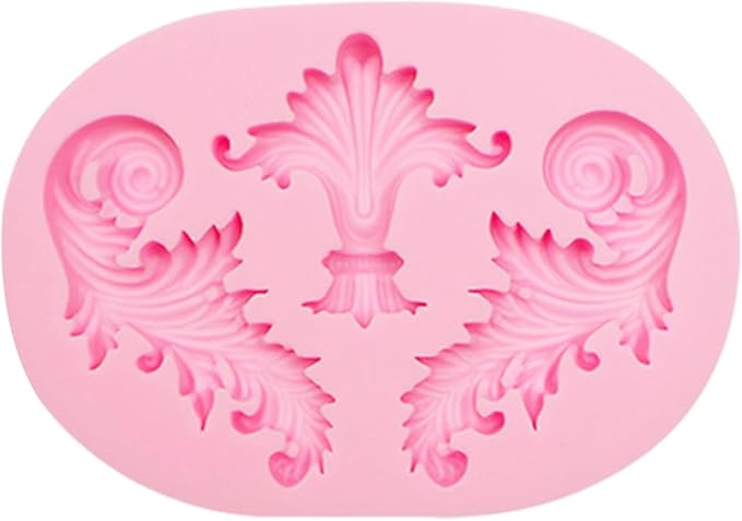 Baroque Scroll Silicone Fondant Molds, 8-Piece Decorative Border Cake Molds Set - Image 3