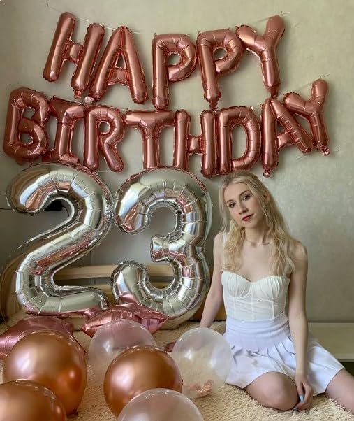 40 Inch Silver 13 Large Number Balloon, 13 31 Silver Birthday Party Decorations - Image 5