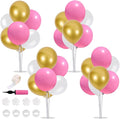 TONIFUL 4 Centerpieces Table Decoration Pink White Gold Balloon Centerpieces by TONIFUL