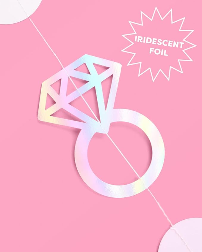 xo, Fetti Iridescent Engagement Ring Garland - Image 2