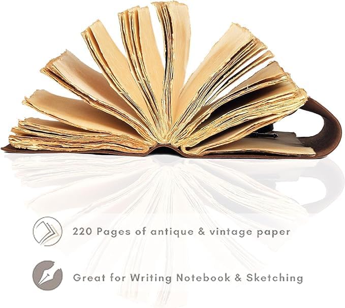 cuero Compass Vintage Leather Journal Antique Handmade Leather Bound Journal - Image 5
