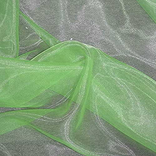 VDS Apple Green Organza Fabric, 45 Yards Continuous, 45” Wide, Wedding Party - Image 2
