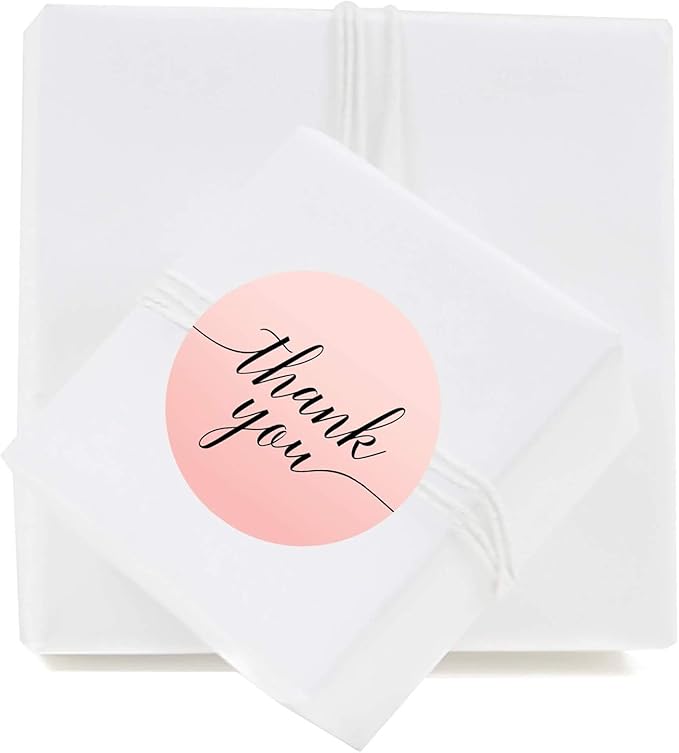 Andaz Press Blush Pink Rose Elegant Party Collection, Round Circle Label - Image 2