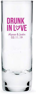 WEDDINGSTAR Personalized 2.5oz Tall Shot Glass Customizable Full Color Print by WEDDINGSTAR
