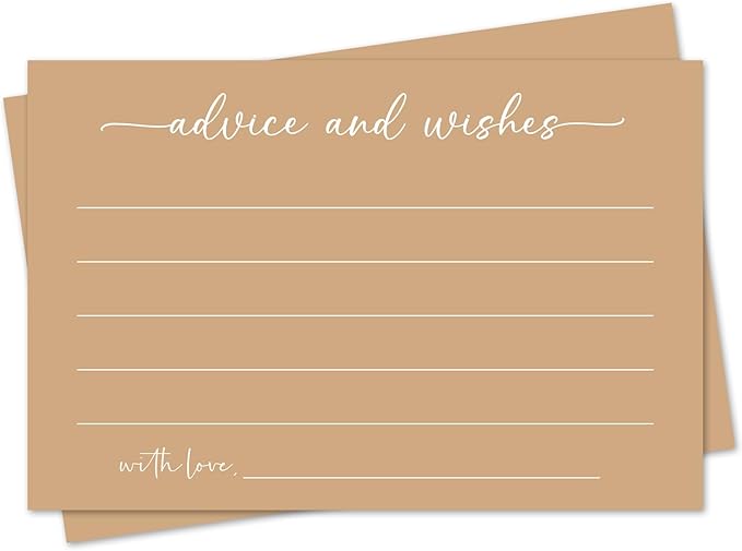 Brown Advice and Wishes Card, Advice Cards by mermermu