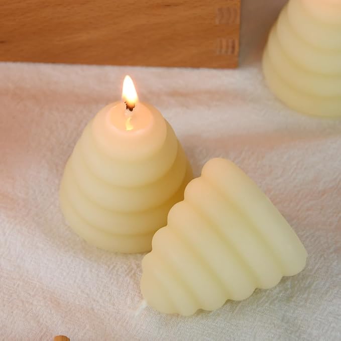 Pack of 12 Beeswax Votive Candles - Image 4