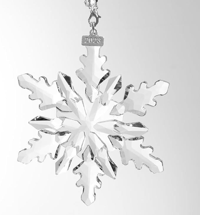 2024 Christmas Ornaments Crystal Snowflake Ornaments Annual Edition Christmas by Maxistal