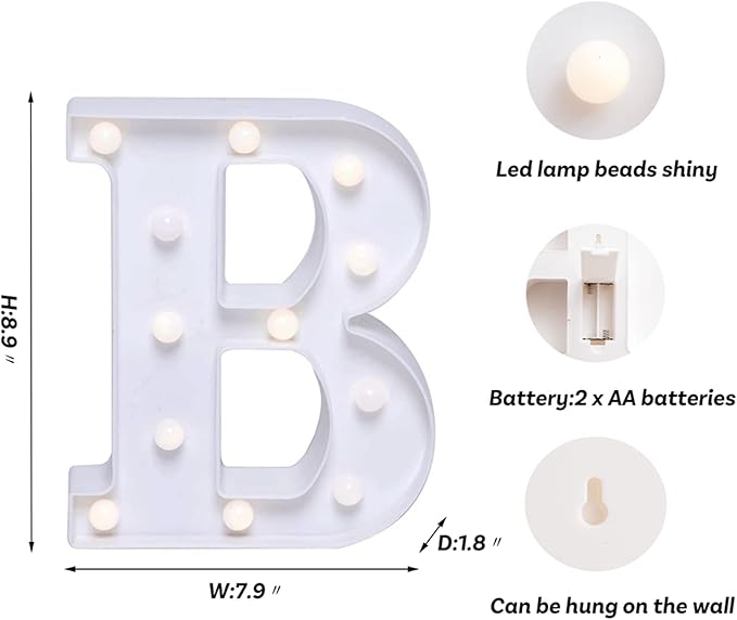 Foaky LED Letter Lights Sign Marquee Light Up Letters Sign - Image 2
