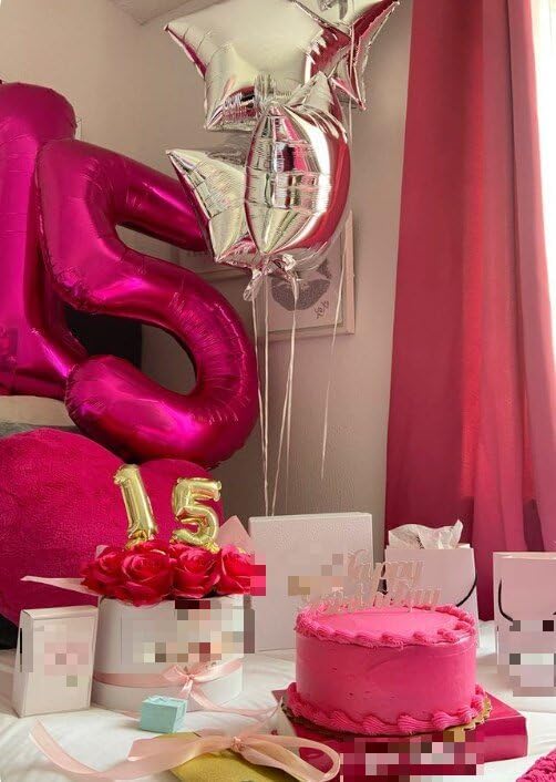 Hot Pink 40 Inch Large Number 5 Birthday Balloon, Five 5th 15 25 35 50 55 - Image 4