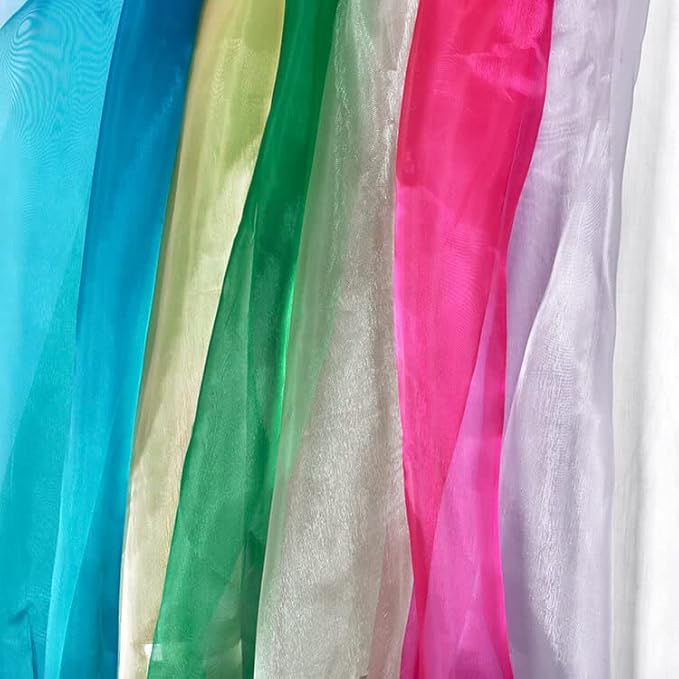 VDS Eggplant Organza Fabric, 10 Yards Continuous, 45” Wide, Wedding Party - Image 3