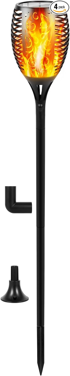 I-SHUNFA 96 LED Outdoor Waterproof Solar Torch Lights by I-SHUNFA