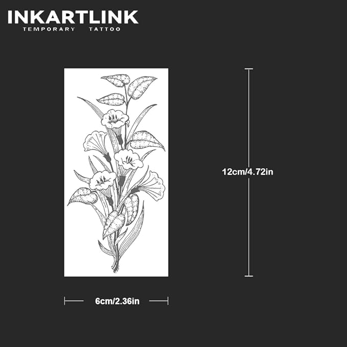 INKARTLINK Tattoo Tech, 2 Sheets Large Semi Permanent Tattoo, Adult Art Design - Image 4