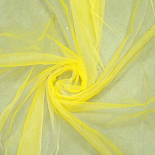 VDS Yellow Organza Fabric, 50 Yards Continuous, 45” Wide, Wedding Party - Image 8