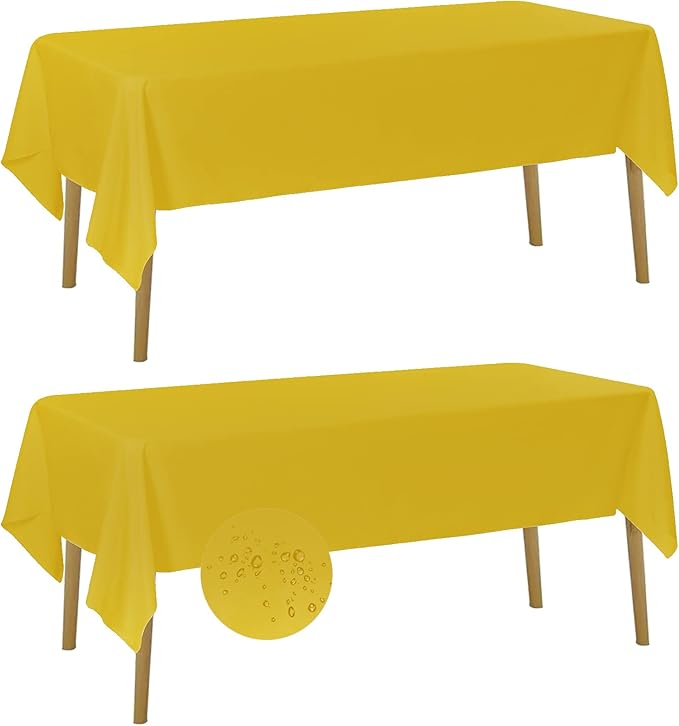 Fokitut 2 Pack Waterproof Rectangle Tablecloth, 60x102 Inch, Stain Resistant by BalsaCircle