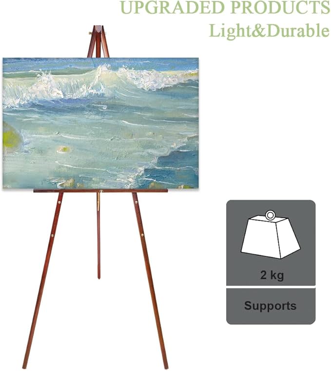 Conda 63" Wooden Tripod Artist Display Easel - Image 6