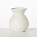 Sullivans White Ceramic Flower Vase, Modern Home Decor Vases by Sullivans
