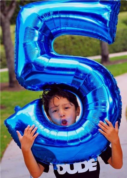 Big Mylar Navy Blue 25 Balloon 40 Inch, 25 Birthday Number Balloon Decorations - Image 6