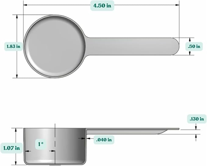 39 mL Long Handle Scoop for Measuring Coffee, Pet Food, Spices and Other Dry - Image 2