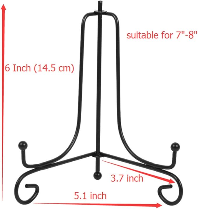 Iron Display Stand, Displays Picture Frames, Decorative Plates, Tablets and Art - Image 2