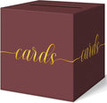 QIKSION Maroon Graduation Card Box, Wedding Reception, Baby Shower by QIKSION