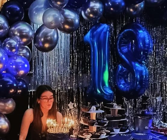 Night Blue Number 1 Balloon 40 inch, Number 1 Birthday Balloon - Image 6